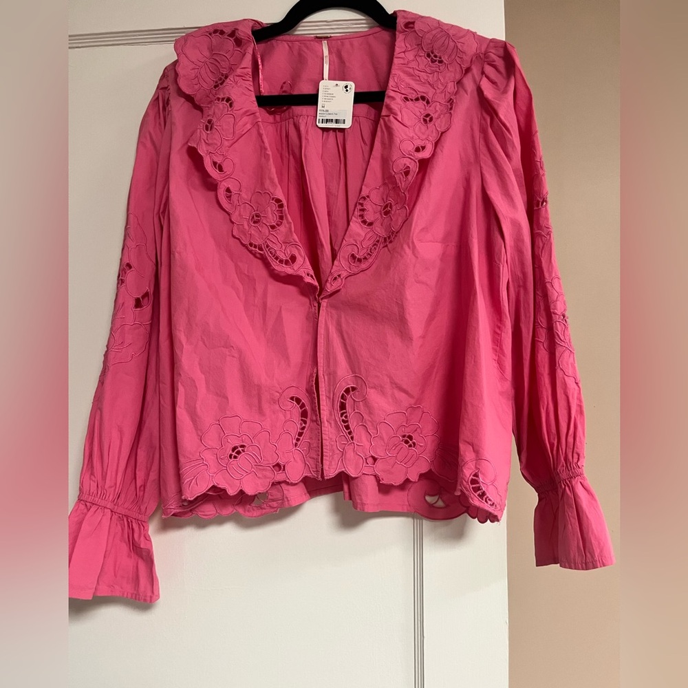 NWT Maisie Cutwork Free People Top